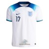 Officiële Voetbalshirt Engeland SAKA 17 Thuis WK 2022 - Heren